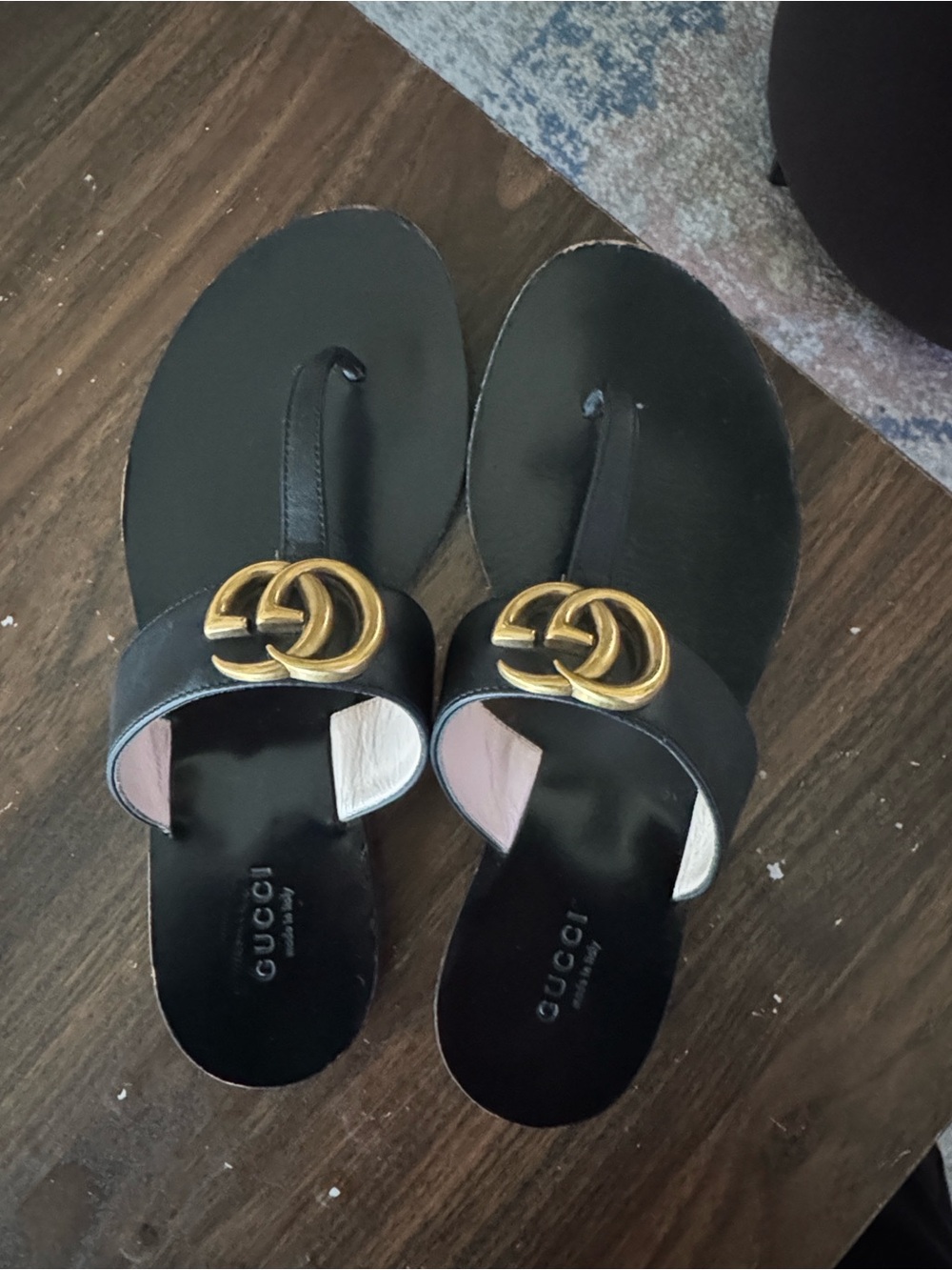 Authentic Gucci Marmont Thong Sandals